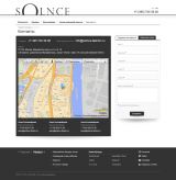 Дизайн-макет страницы контактов Solnce Fashion